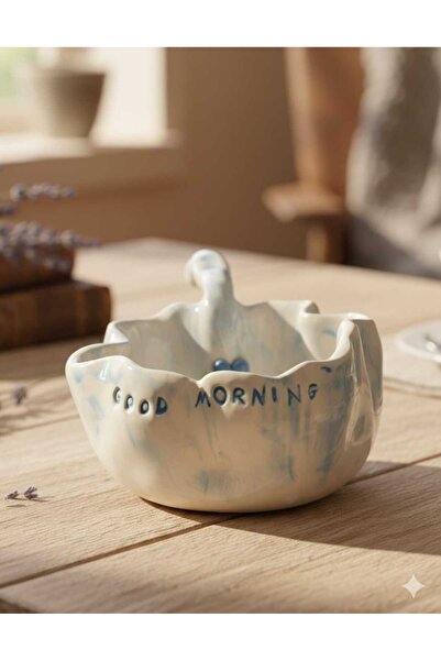 C&On Design El Yapımı "Good Morning" Seramik Kase
