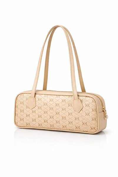 Av A Dos Women's Black Vintage Baguette Hand Shoulder Bag