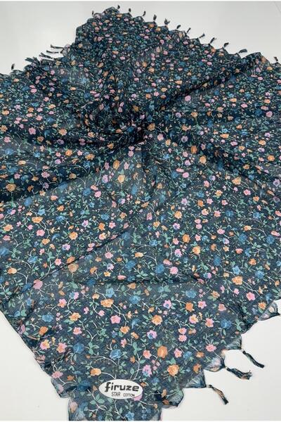 Firuze Pânză de brânză cu mărgele și model de stele 06115-01