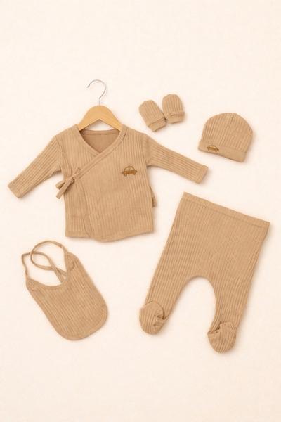 bebikobaby Yenidoğan Hastane Çıkış Seti 5'li Set