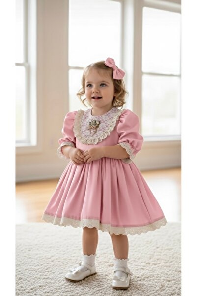 Mirace Styl Ретро детска рокля, детско официално облекло, сватбена рокля, рок...