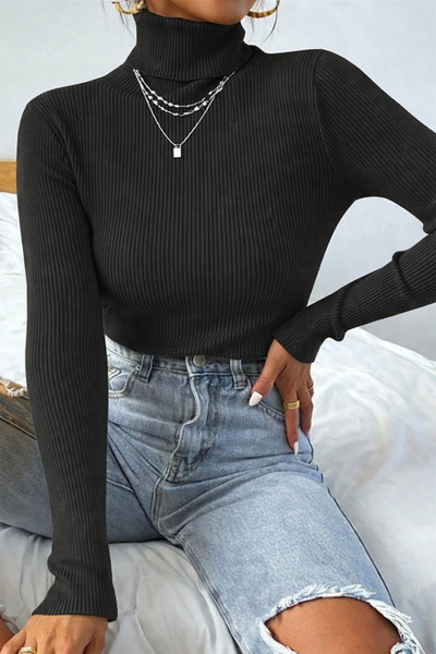 Heritage Run Premium Dokulu Balıkçı Yaka Fitilli Bluz