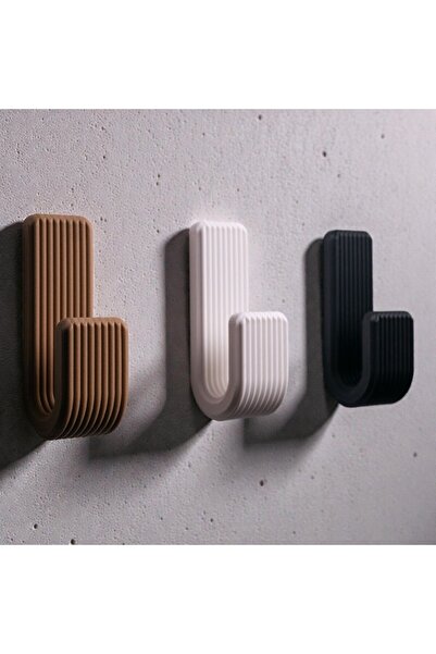 Create Handle Dekoratif 3’lü Plastik Duvar Askılık Seti–Gizli Vidalı, Şık ve ...
