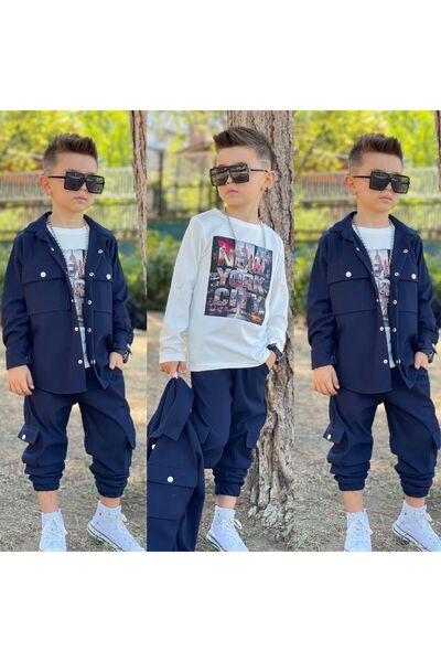 zavera for kids Set combinat din supradimensionat piese pentru băieți, cu căm...