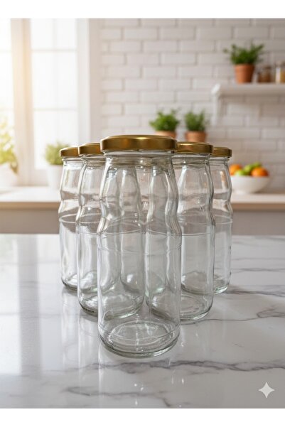 Organikji Glass Jar with Lid (37Cl)(6 Pieces)