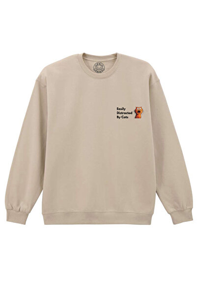 Cu Pisici Bluza Printata-Easily Distracted By Cats, Unisex