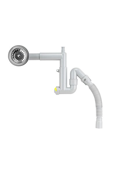 AKKON Premium Çöpmak Teleskopik ve Körüklü Lavabo Sifonu