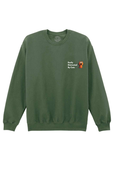 Cu Pisici Bluza Printata-Easily Distracted By Cats, Unisex