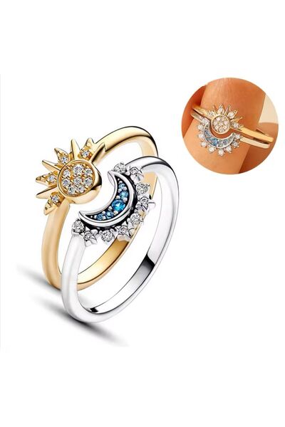 Hector&Co. Jewellery AY VE GÜNEŞ BİRLEŞEN YÜZÜK SETİ