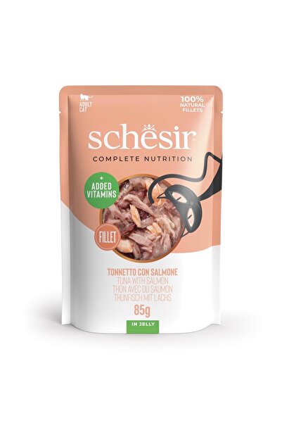 Schesir Shears adult cat wet food with tuna and salmon flavor supports health...