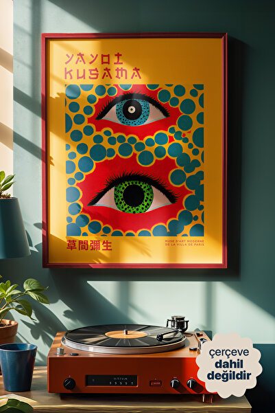 Persona Istanbul Yayoi Kusama Tokyo 1993 İkonik Gözler - Canlı Polka Dot Duva...