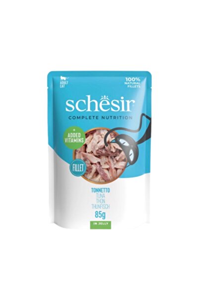 Schesir Tuna-flavored wet cat food in jelly. 85g