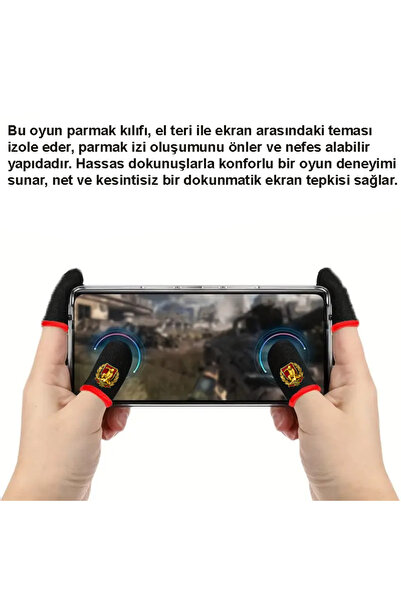 İMEXTECH Bilişim Burada Pubg Revenge Arma Desenli Oyun Eldiveni Ter Geçirmez 1 Çift 2 Adet Parmaklık