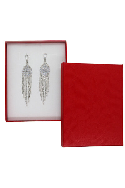 velve Zanya long earrings, with semi-precious stones, silver