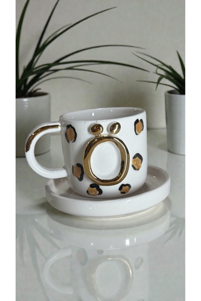 Deniz Kızı Seramik Letter O Handmade Ceramic Cup
