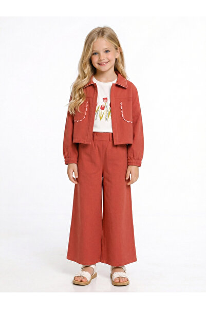 nk kids Girl's 3-Piece Top and Bottom Combination Set 4-8 Years Set0513