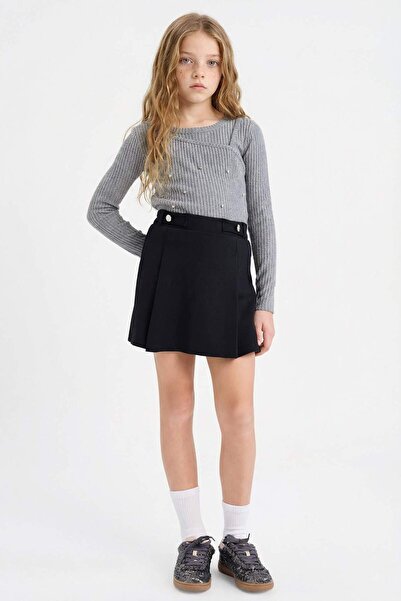 DeFacto Момичешка плисирана къса пола G7717A826SP