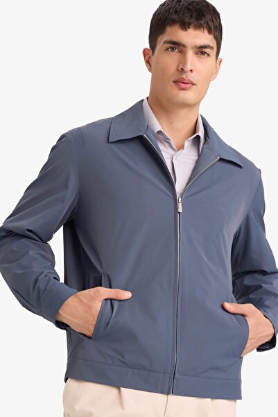 DeFacto Slim Fit Zippered Coat F7821Ax26Sp