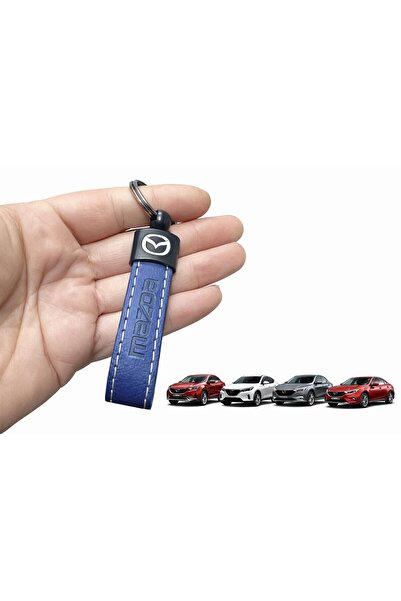STİLİX GARAGE سلسلة مفاتيح من الجلد الصناعي متوافقة مع سيارات مازدا - تصميم أ...