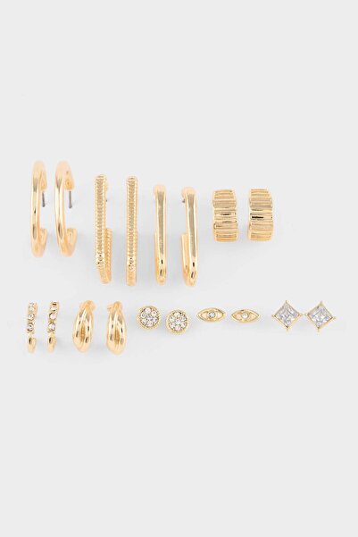 DeFacto Women's 9-Piece Earrings G4473Axns