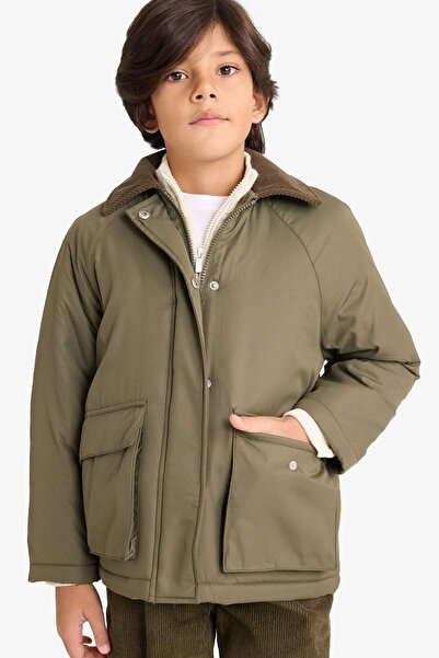 DeFacto Boy's Water Repellent Zippered Jacket F6774A826Sp