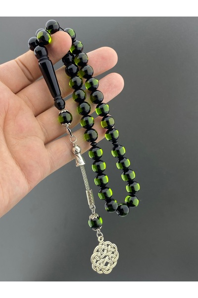 Tesbih Store Globe Cut Vernier Powder Amber Prayer Beads