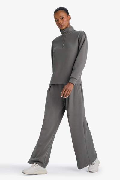 DeFacto Wide Leg Wide Leg Standard Length Modal Sweatpants Bottom F8429Ax26Sp