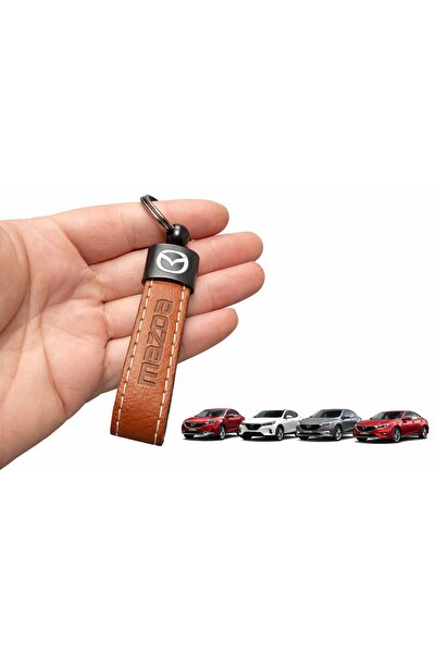 STİLİX GARAGE سلسلة مفاتيح من الجلد الصناعي متوافقة مع سيارات مازدا - تصميم أ...