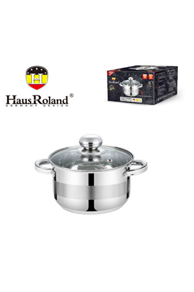 Generic Triple Layer Stainless Steel Cooking Pot with Glass Lid
