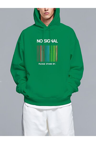 MIXSNOW Barcode shows no signal message - Men's Printed Hooded Oversize Sweat...