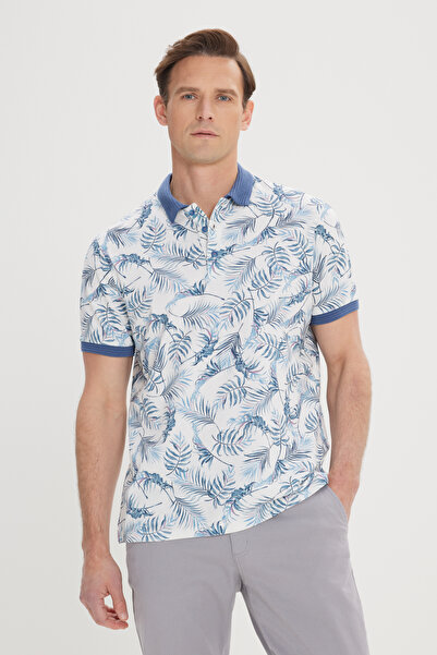 ALTINYILDIZ CLASSICS Чоловічий білий індиго Slim Fit Slim Fit 100 бавовняний ...