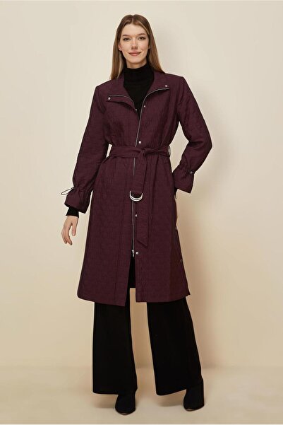 Alvina Belted Quilted Trench Coat 10993