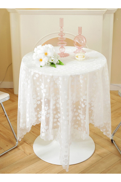 Generic مفرش طاولة دانتيل، مفرش طاولة صغير - مفارش طاولة كروشيه لطاولة قهوة م...