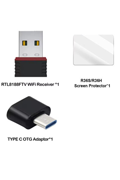 Choice WIFI and protector R36S (WiFi) RTL8188FTV USB Dongles and TYPE C OTG a...