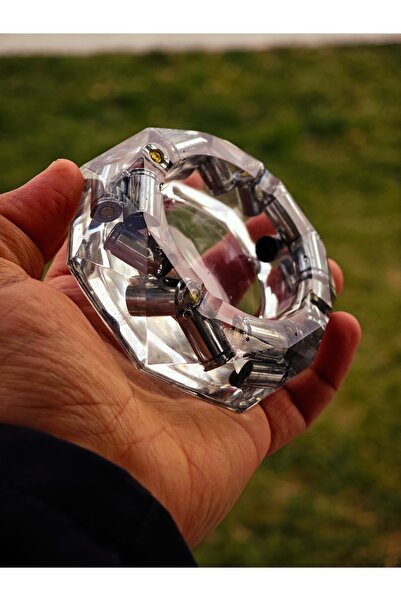 TAKIDA GÜMÜŞ Kültablası 9 mm mermili küllük sıradışı tasarımlar boş kovanlı k...