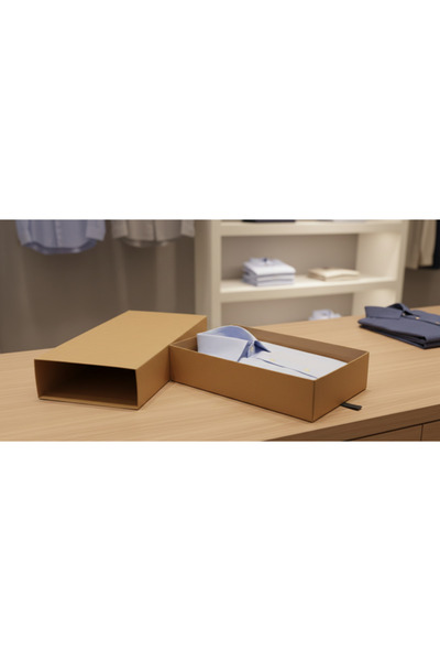 Şeyma Ambalaj Çekmeli Kraft Gömlek Giysi Kutusu 24x34x7,5 (5 Adet)