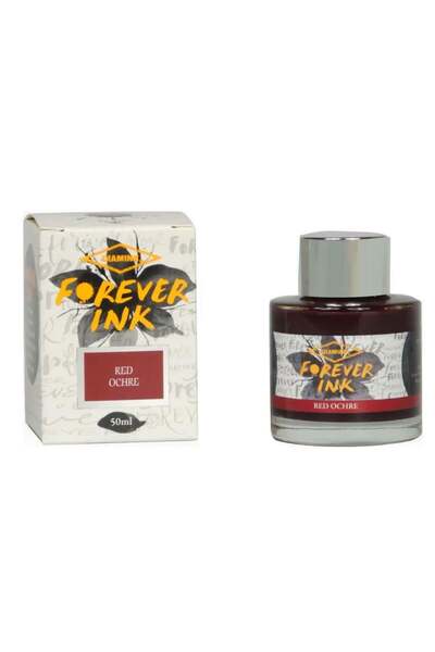 Diamine Forever Permanent & Waterproof Pigment Şişe Mürekkep 50ml Red Ochre