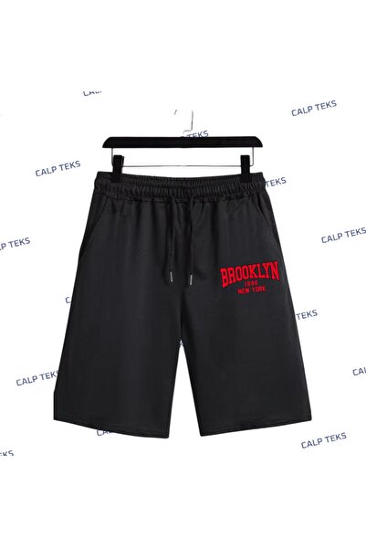 CALP TEKS Red Broklyn Printed Side Pocket Shorts (Sizes S-5Xl)