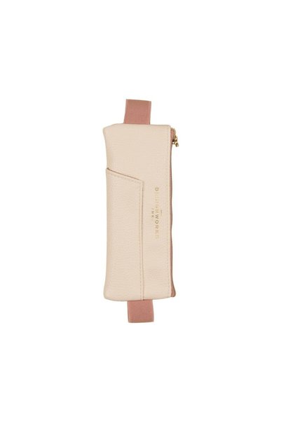 designworks ink Vegan Deri Defter Üstü Kalemlik - Cream & Taupe