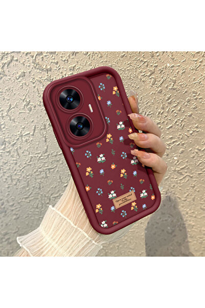 ARTISHELL Realme C55 Uyumlu moda güzel çiçekli silikon telefon kılıfı