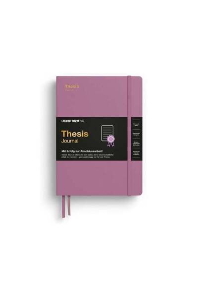 Leuchtturm1917 Thesis Journal Medium (A5), Sert Kapak, Dusty Rose, Almanca 36...