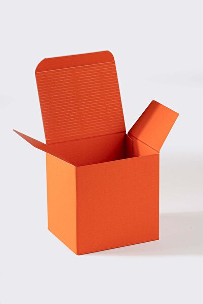 Miligram Paper 10 Adet 11.4x9.3x11.4 cm Turuncu Kupa Kargo Kutusu