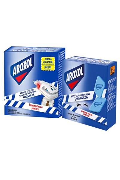 Aroxol Aparat Electric Dubla Utilizare cu Rezerva Lichida 45 ml si 30 de Pastile