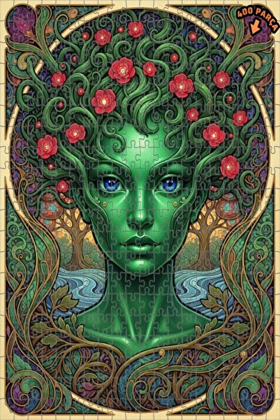 Teona Ahşap لغز خشبي بإطار مزدوج الطبقات من جرين نيتشر نيمز 400 قطعة 35x35