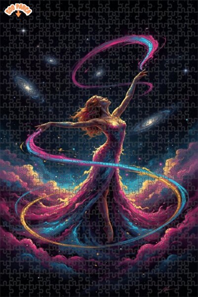 Teona Ahşap لغز خشبي بإطار مزدوج الطبقات بمظهر لوحة زيتية لراقصة عالمية 500 ق...