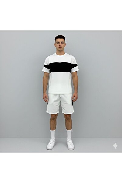 one2tex Scuba T-Shirt and Shorts Bottom Top 2-Piece Set