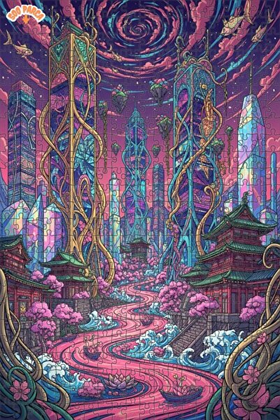 Teona Ahşap لغز خشبي ذو طابقين بتصميم خطي مستوحى من الأحلام الآسيوية المستقبل...