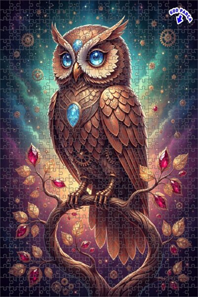 Teona Ahşap لغز خشبي بمظهر لوحة زيتية لمجرفة ميكانيكية غامضة 600 قطعة 50×35