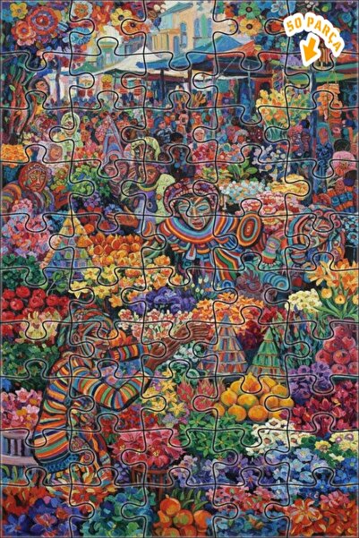 Teona Ahşap لغز خشبي بإطار مزدوج الطبقات من رينك كومبوسي 50 قطعة 15x25