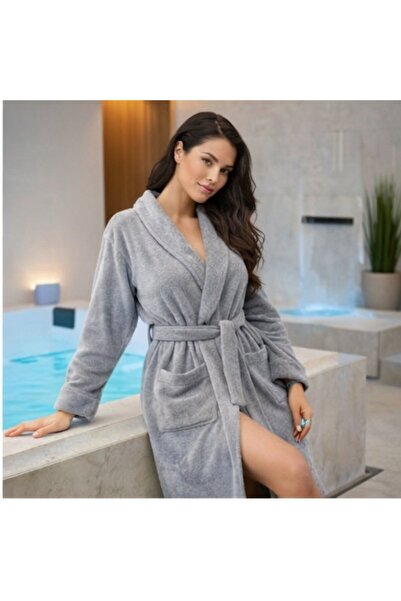 OEM Premium velvet cotton bathrobe, unisex, 100% Pakistani cotton.